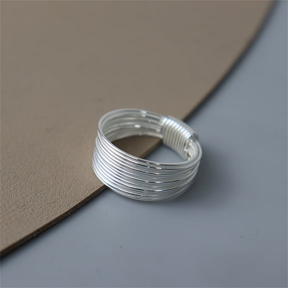 Unisex S925 Sterling Silver Ring - Elegant & Trendy, Perfect for Party, Daily Wear, Or As A Valentine's Gift,Ring6