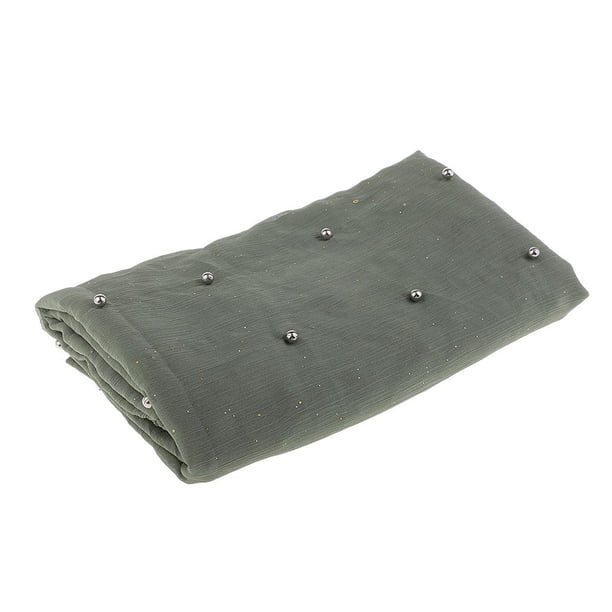Material de costura de tela de encaje con doradas de tul de 50 cm para la fabricación artesanal de bolsos de vestir Verde Zulema Tela moldeada de tul