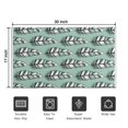 thumbnail image 5 of Green - Based Black and White Geometric Feather Pattern Door Rugs,Washable Non Slip Door Mats Indoor,Decorative Door Mats,Entry Mat Indoor for Entrance,Bedroom,Kitchen,Bathroom,17"x30", 5 of 6