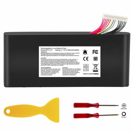 BTY-L77 9 Cell Battery for MSI GT72 2QD GT72S 6QF GT80 GT80S 2QE MS-1781 MS-1785