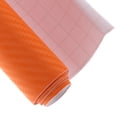 thumbnail image 4 of Hoja Autoadhesiva Brillante de La Etiqueta Engomada de La Etiqueta de para proteger de La Película de Carbono 3D de naranja Zulema Etiqueta engomada de la fibra de carbono, 4 of 8