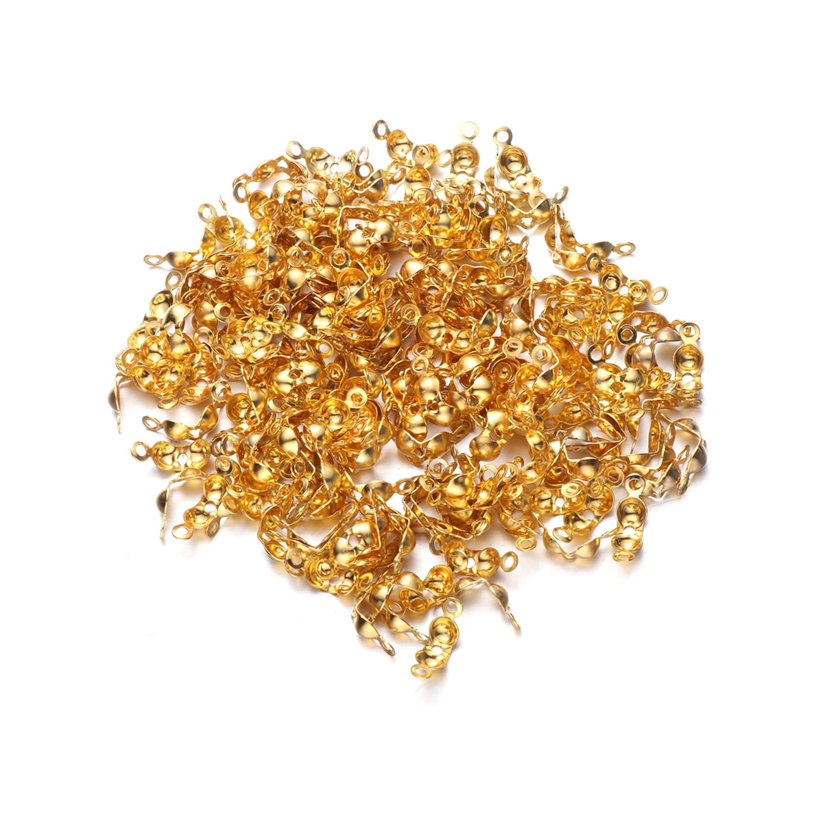 Gymnture 1000pcs Brass Knot Covers for Jewelry Making