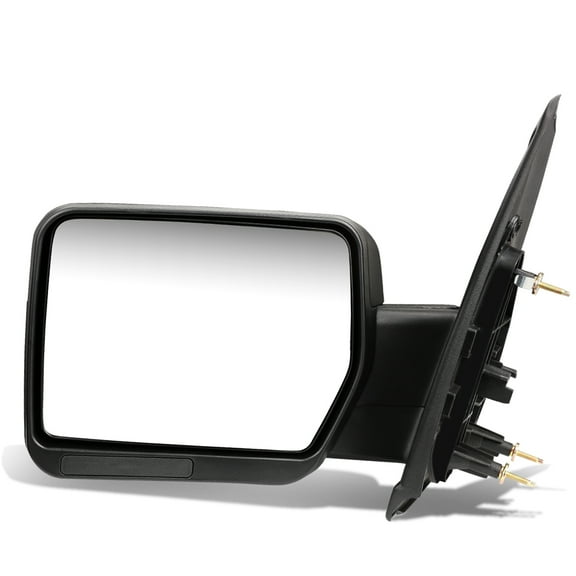 DNA Motoring TWM-019-T222-BK-L For 2004 to 2014 Ford F150 Black Textured Telescoping Manual Folding Side Towing Mirror (Left / Driver)
