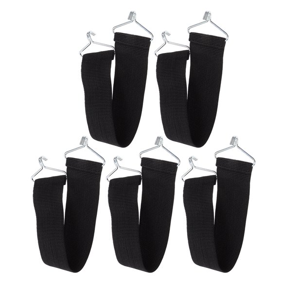 LOLIPPYY 5Ud Cintas Resistentes Negras Para Reparación De Lounge Con Soporte Y Duradero