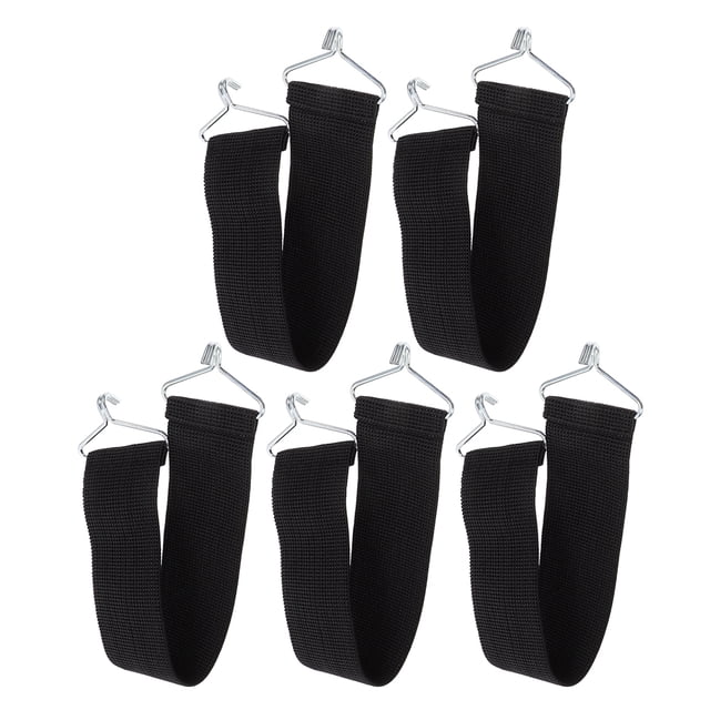 LOLIPPYY 5Ud Cintas Resistentes Negras Para Reparación De Lounge Con Soporte Y Duradero