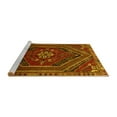 thumbnail image 2 of Ahgly Company Machine Washable Indoor Square Persian Yellow Traditional Area Rugs, 7' Square, 2 of 4
