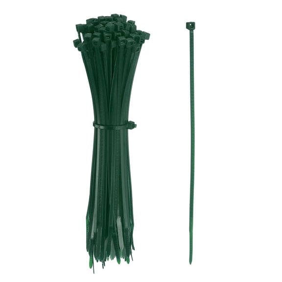 Zip Ties Plastic Cable Ties, Self-Locking Wire Zip Tie 6 Inch - (1000 Pack, Dark Green)