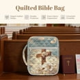 thumbnail image 6 of ZUXONGSY Cross Lily Print Multi-Pocket Bible Bag for Women – Scripture Carrier Portable Travel Organizer for ChuZU, Study, Work, Essentials, 6 of 7