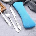 thumbnail image 4 of Homelife Cutlery Storage Bag Tableware Cloth Bags Zipper Design Portable Washable Storage Pouch for Fork Spoon Chopsticks Office Car Camping Travel Utensil Carrying Case, 4 of 13