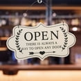thumbnail image 3 of Decorative Double Sided Open/Closed Sign Hanging Signage(White), 3 of 8