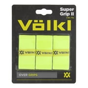Volkl Super Grip II 3 Pack Tennis Overgrip Neon Yellow (  2 - 4 1/4 Neon Yellow  )