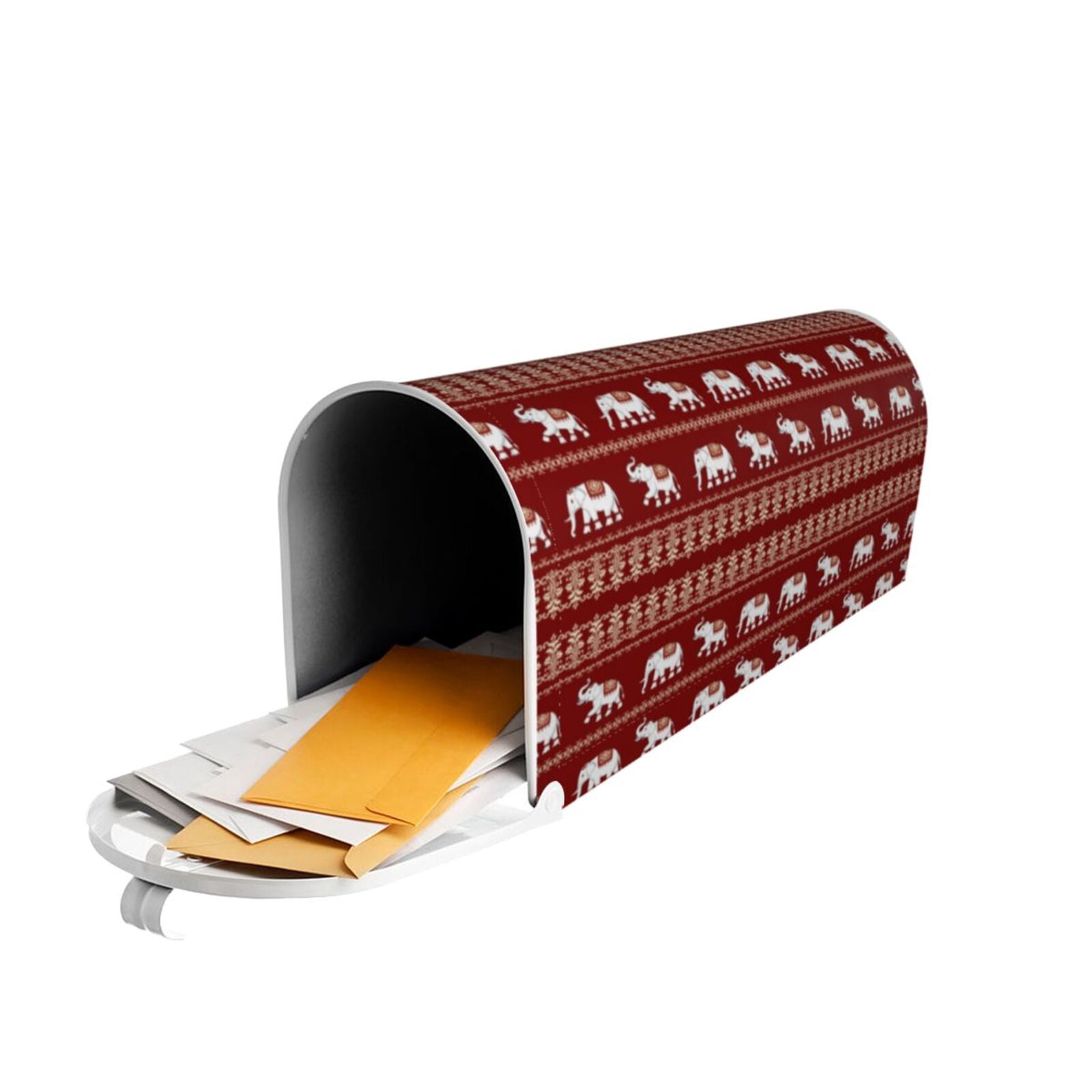 Xecao Elephant for Mailbox Cover with Magnetic Strips, Waterproof and Sunscreen, Adds a Decorative Touch to Your Garden Yard-25.5x21 in