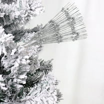 Yhmxh Christmas Artificial Glitter Berry Stems 26.7" Fake Decorative Glitter Long Picks Christmas Tree Ornaments Glitter Berry Stems Ornaments Christmas Picks Branches for Vase Wreath Decorations