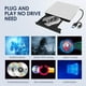 thumbnail image 2 of Hcsunfly Unidad externa de CD/DVD para computadora portátil, reproductor de CD/DVD tipo C USB 3.0 Lector de grabadora portátil compatible con Mac MacBook Pro/Air iMac Desktop Windows 7/8/10/XP/Vista (, 2 of 5