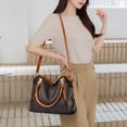 thumbnail image 2 of Stylago Purses and Handbags for Women Fashion Top Handle Shoulder Bags Leather Crossbody Bag Shopping Tote with Internal Pockets Orange, 2 of 6