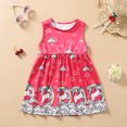 thumbnail image 4 of 2-12T Girls Mermaid Cartoon Dress Kids Summer Sleeveless Dresses Birthday Sundress Party Swing Outfit, 4 of 11