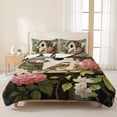 thumbnail image 3 of Queen Quilt Set 90''x96'', Vintage Birdhouse Lightweight Summer Bedspread Coverlet Set with 2 Pillow Shams, Spring Floral Birds Botanical Breathable All Season Quilt Bedding for Bedroom/Guest Room, 3 of 9