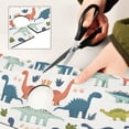 thumbnail image 6 of Yayeee Faucet Mat for Kitchen Sink 14.7" Diatomite Long Splash Guard Pad, Dinosaur Pattern, 6 of 7