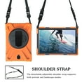 thumbnail image 6 of XYX Case for Samsung Galaxy Tab S4 10.5 inch SM-T830/SM-T835 with 360 Degree Rotating, Hand Strap, Shoulder Strap, Orange, 6 of 7