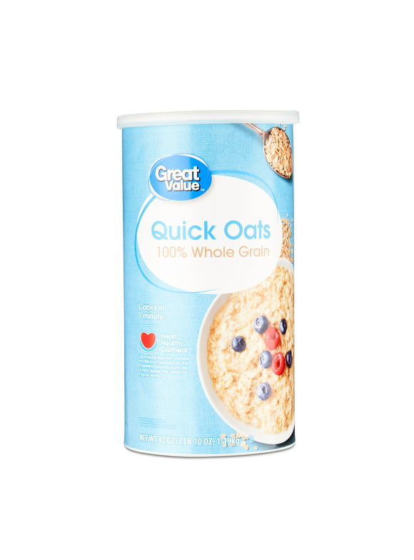 Great Value Whole Grain Quick Rolled Oats