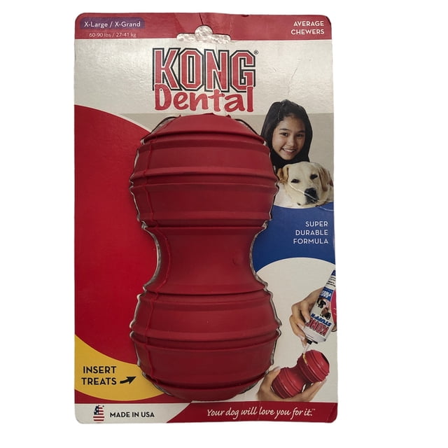 Juguete Dental Kong para el cuidado de los dientes del perro tamaño grande