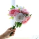 thumbnail image 3 of Ramo de simulación de flor de peonía artificial de 10 cabezas, fiesta de boda, decoración floral para el hogar, flor falsa, blanco rosa Advancent HA7016-01B, 3 of 6