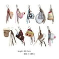 thumbnail image 3 of WINDLAND Afternoon Teas Themed Keychain Dessert Shaped Keyring Plush Pendant for Parties, 3 of 20