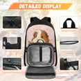 thumbnail image 3 of Yspwyqan Heart Dot Guinea Pig Backpack Set With Lunch Box Pencil Case Girls, Lightweight Trendy Double Zipper School Bookbags Fits 14" Laptop for Elementary, 3 of 7