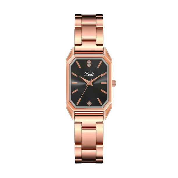 Reloj de pulsera de cuarzo analógico de acero inoxidable dorado cristalino para mujer a la moda Wmkox8yii gfajkfgbkjabf1474