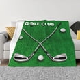 thumbnail image 1 of Fotbe Golf Sport Club Manta de Franela con Estampado, Manta Ultrasuave para Cama, Sofá, Auto, Hipoalergénica y Antibolitas-50"x40", 1 of 6