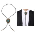 thumbnail image 4 of de Bolo turquesa vintage para hombre Western Cowboy Oval Cool Retro Tie, 4 of 7