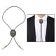 thumbnail image 4 of Hombres Bolo Tie Turquesa Piedra Western Cowboy PU Cuerda de material cuero, 4 of 7