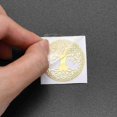 thumbnail image 2 of Pegatinas autoadhesivas de latón para scrapbooking, manualidades con resina epoxi, patrón de árbol de la vida, dorado, 30 mm, 2 of 4