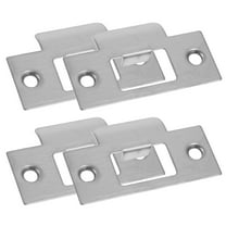 Stainless Steel Door Strike Plate for Secure Fit and Durability Light Grey 4pcs