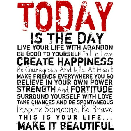 PTM Images Today II Gicl e Textual Art on Wrapped Canvas - Walmart.com