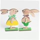 thumbnail image 2 of Conejitos de Pascua Zhivalor decoración de adorno de conejo de escritorio de madera ZYY-0824, 2 of 5