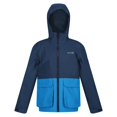 thumbnail image 1 of Regatta - Chaqueta Impermeable Hywell para Niños/Niñas (Ola Azul, Índigo), 1 of 4