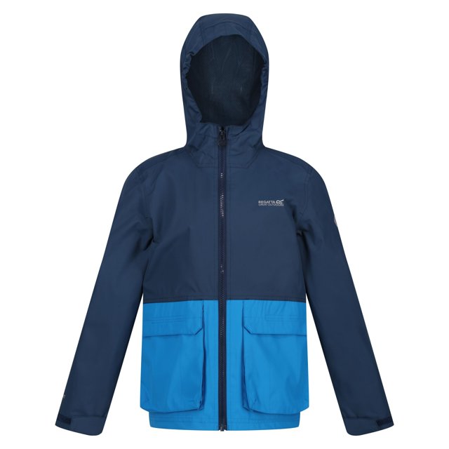 Regatta - Chaqueta Impermeable Hywell para Niños/Niñas (Ola Azul, Índigo)