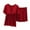 Wine, variant on Wyongtao Women's Pajamas Sets Short Sleeve with Chest Pad Soft Sleepwear V-neck 2 Piece Pjs Shorts Loung Set,Wine XL