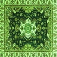 thumbnail image 1 of Ahgly Company Indoor Square Geometric Green Traditional Area Rugs, 6' Square, 1 of 4
