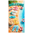 thumbnail image 6 of Tropical Theme Welcome Sign Colorful Flip Flops Beach Party Banner for Summer Holiday Outdoor Decoration Pool Party, 6 of 6
