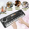 thumbnail image 3 of Electronic Piano Keyboard for Kids, 61 Keys Beginner Electric Piano with Microphone, Digital Music Piano, Portable Electronic Keyboard Piano, Musical Instrument Piano Toys for Girls Boys Gift, 3 of 9