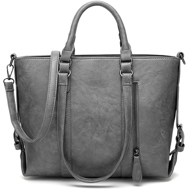 LinYooLis Sac à Bandoulière Grande Capacité pour Femmes Sac à Main Poignée Supérieure Sac en Cuir PU Sac Rétro