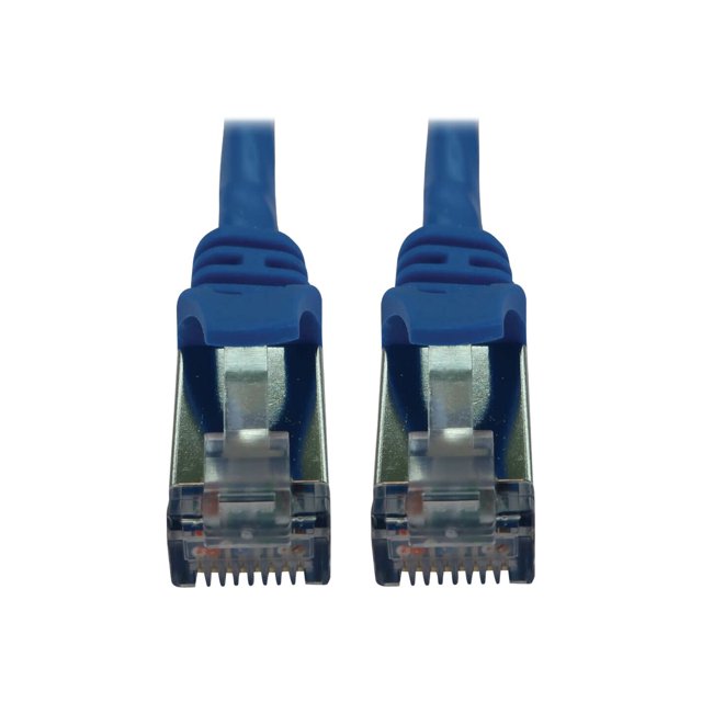 Eaton Tripp Lite Series Cat6a 10G Snagless Shielded Slim STP Ethernet Cable (RJ45 M/M), PoE, Blue, 25 ft. (7.6 m) RJ-45 (m) CAT 6a - Câble Réseau - à RJ-45 (M) - 25 ft - 0.2 in - STP - - IEEE 802.3an/IEEE 802.3af/IEEE 802.3at - CM - Sans Accrochage, Toronné - Bleu - pour P/N: N235-001-SH-6AD, N238-001-SH-TFA, N254-024-SH-6A