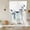 White, variant on Navy Blue Pumpkin Fall Tie Up Curtains for Windows, Adjustable Balloon Window Shades, Thanksgiving Botanical Wooden Kitchen Window Treatments Adjustable Roll Up Curtain for Basement/Nursery 52"x45"