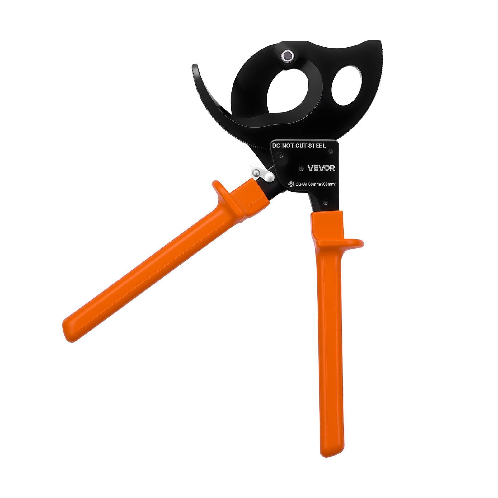 Ratcheting Cable Cutter, Spring Steel Blades with PVC-Coated Handles, Quick-Release Button, Heavy Duty Ratchet Cable Wire Cutter for Cutting Copper & Aluminum Cables Up to 1000 MCM / 500 mm²