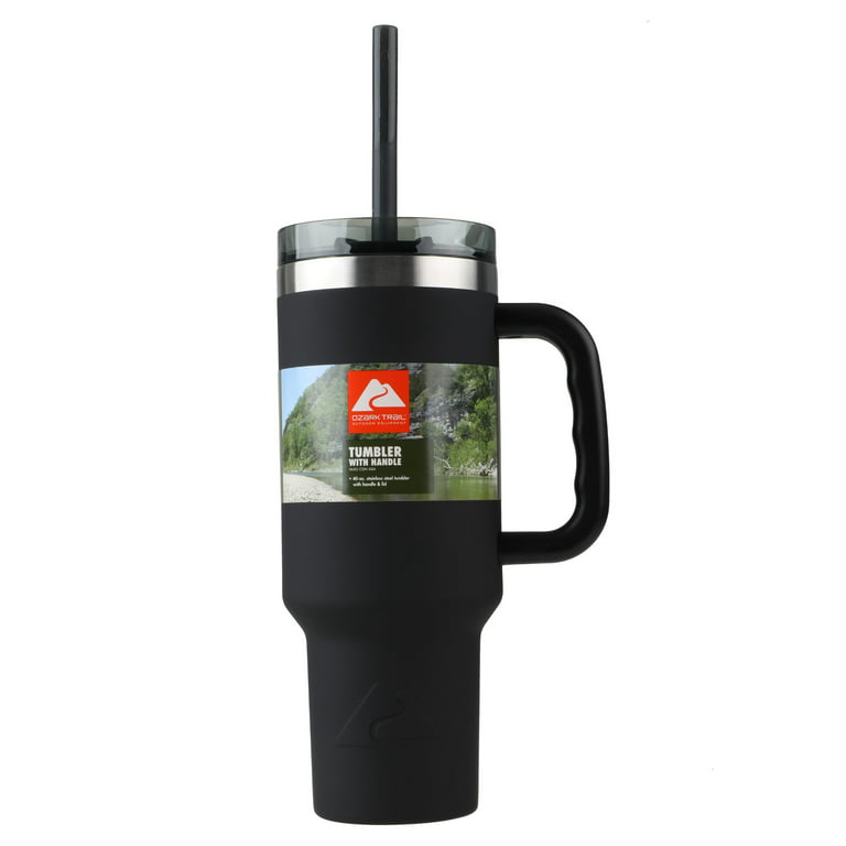Grab Life Outdoors Handle for 40 oz Tumblers - Fits Ozark Trail, Rtic, Magnum Steel, Pure & More - Handle Only (Black)