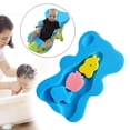 thumbnail image 4 of Esponja de baño para bebés, antideslizante, para baño de verano Azul, 4 of 7