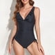 thumbnail image 5 of Mujeres Ruffles Soild Body Sexy Backless Halter Beach Bikini Traje de baño Fridja nalpqowj53919, 5 of 8