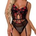 thumbnail image 2 of uublik Valentines Lingerie Set for Women Babydoll Bodysuit Plus Size Sexy Naughty Lace, 2 of 5